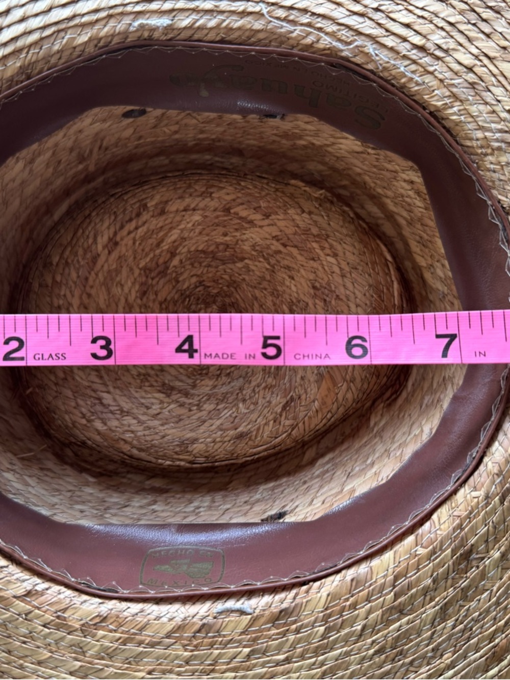 Sahuayo Micoachan Straw Hat Ladies Size 56 SMALL - Picture 7 of 8